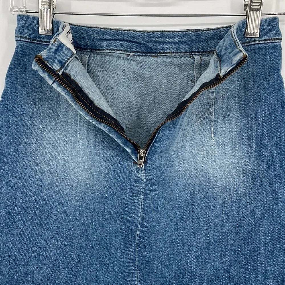Reformation Jeans Denim Mini Evie Skirt Barbados Medium Wash Women’s Size 27